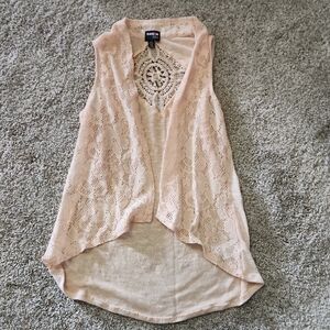 Ransom Kids Pink Lace Vest